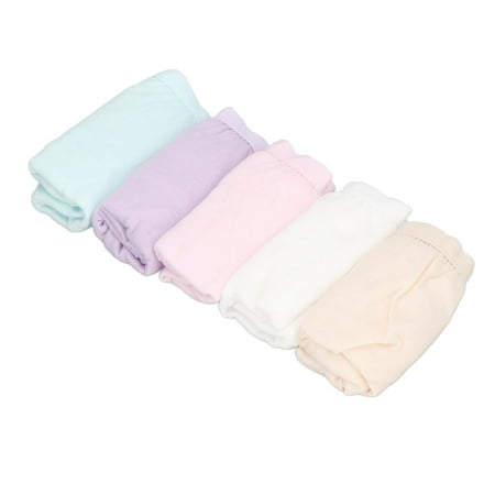 

Women Disposable Underwear Breathable Cotton Panties Stretchy Seamless Hygienic For Backpacking For Postpartum Colorful Pure Cotton 5pcs Set M