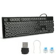 thumbnail image 2 of 104 Keys Mixed Light Ergonomic Design Mechanical Gaming Keyboard with Key Click, 2 of 8