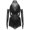 Black, variant on Girl's Glittery Bodysuit with Mesh Gloves Fringe Latin Dance Dress Salsa Tango Tassel Skirted Black 14