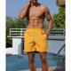thumbnail image 3 of SAYOO Shorts de playa de cuerda para hombres, shorts de cintura elástica, forro de malla SAYOO moda, 3 of 9