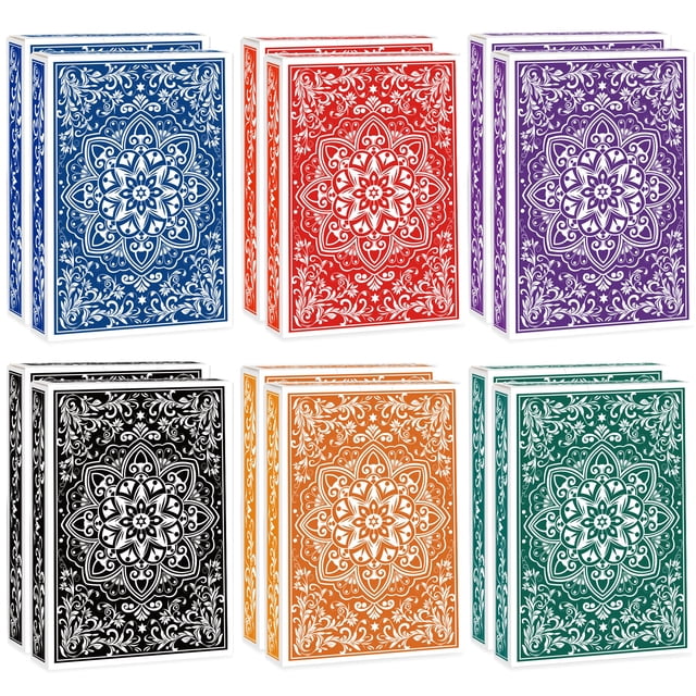 Cartas de póker Wkchxd, 12 mazos, tamaño jumbo, impresión grande