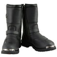 thumbnail image 2 of Milwaukee Leather Men's Black Leather Classic Engineer Motorcycle Boots w/ Reflective Piping & Gear Shift Protection MBM9070 7.5, 2 of 10
