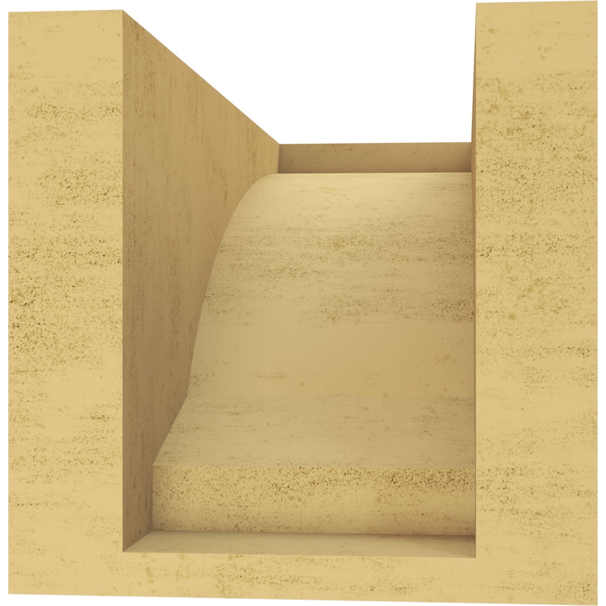 5"W x 10"D x 5"H Wide Moab Rough Cedar Woodgrain TimberThane Corbel, Primed Tan
