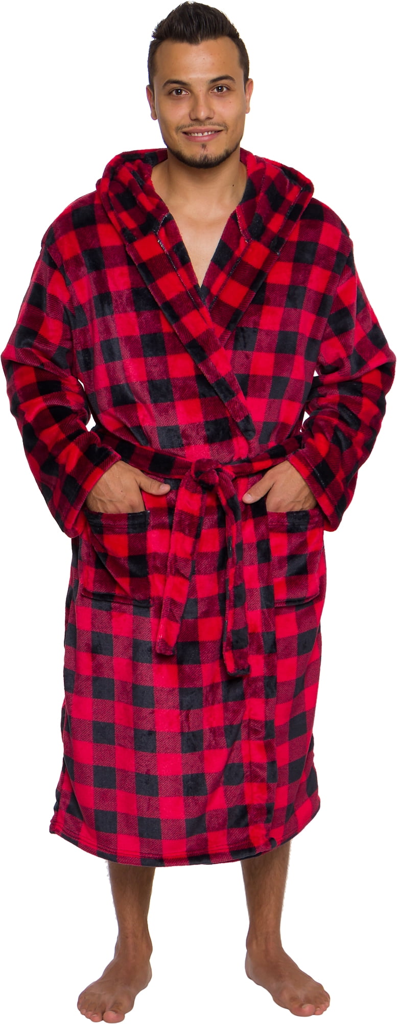 Mens buffalo plaid robe Clearance