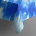 thumbnail image 5 of Blue Tie Dye Mandala Pattern Square Tablecloth,Waterproof Square Table Cover,Wipeable Spillproof Washable Table Cover for Home Kitchen Party Decor 52"x52"(132x132cm), 5 of 6