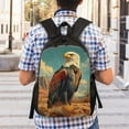 thumbnail image 2 of Geaub western desert cactus bald eagle ultimate comfort and style: the perfect compact backpack for college, commute, travel, and everyday use, 2 of 2
