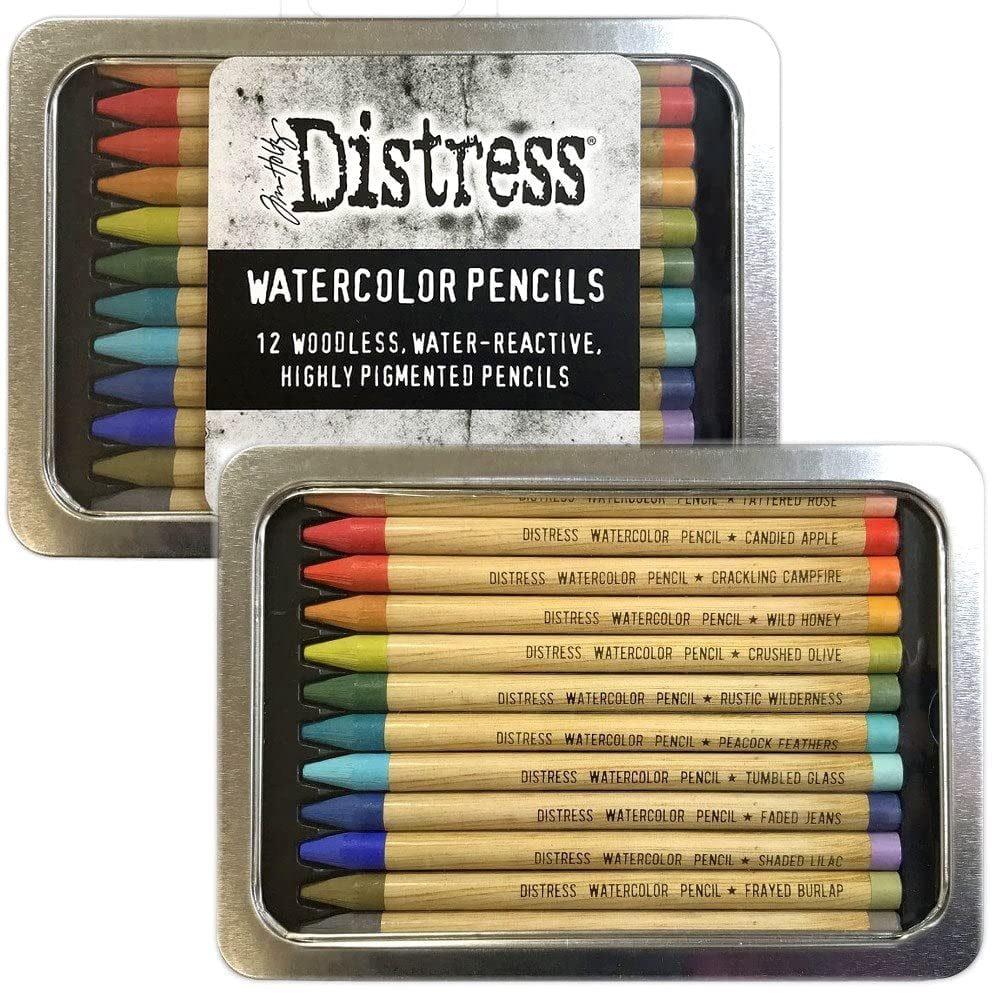Tim Holtz Distress Watercolor Pencils 12/Pkg-Set 3