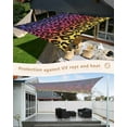 thumbnail image 4 of Sun Shade Sail 14x18Ft GradientPurple Yellow Leopard Uv Block Sunshade Canopy Outdoor Shade Cover Rectangle Shade Cloth For Patio Garden Yard Deck Pergola, 4 of 6