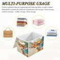 thumbnail image 7 of 16.5x12.6x11.8in Foldable Flip-Top Storage Bin, Dustproof Magic Tape Closure, Ideal for Home & Toy Organization，A Cute Deer, 7 of 7