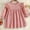 Pink, variant on ZEHJUHAN Infant Girls Solid Color Long Sleeve Dress Ruffle Trim Accent Matching Headband Casual Party Wear Brown,6-12M