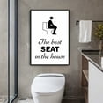 thumbnail image 4 of Black and White Bathroom Poster Funny Bathroom Quote Wall Art  Cute Canvas Print Wall Decor Minimalist Toilet WC Artwork, 4 of 6