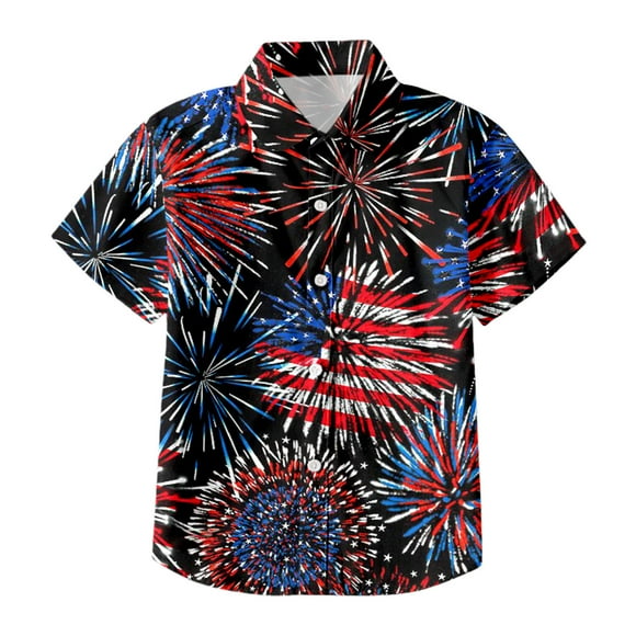 Xuewenshw Shirts For Teen Kids Boys Girls Short Sleeve Independence Day 4th Of July Prints T Shirt Child Trendy Tops Women's Camisole with Shelf Bra