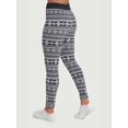 thumbnail image 4 of Under Control Women’s Adult Fair Isle Thermal Leggings (3 Pack) Leggings, 4 of 4