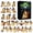 A003- C, variant on 24 Pcs Halloween Advent Calendar Halloween Countdown Calendar 10 X 7 X 7 Inch Retro Halloween Decor with Light Up Ghost Hanging Ornaments Halloween Decorations for Home Party