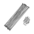 thumbnail image 1 of 36 Set de Radios de Bicicleta 12G 251mm Radios de Rueda de Bicicleta Acero Galvanizado 45 Tono Plateado, 1 of 7
