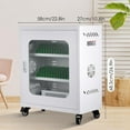 thumbnail image 2 of FLROHA Charging Mobile Phone Cabinet Movable Phone Charging Cabinet Cell Phone Locker with Charger Metal Device Charging Station Mobile Charging Post for Most Mobile Phones benefit, 2 of 9
