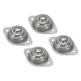 thumbnail image 1 of Unique Bargains Roller Ball Transfer Bearing 1/2'k Load 15lbs Flange Mounted Stainless Steel Rotation Caster Unit, 4 Pack, 1 of 5