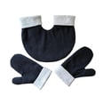 thumbnail image 4 of Guantes de pareja tomados de la mano para adultos, amantes románticos, suaves guantes de invierno para senderismo. Negro, 4 of 9