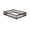 Queen + Espresso + Rubber Wood, variant on Queen Size Floor Bed with Fence,Door,Rubber Wood Floor Bed with Safety Guardrails,White