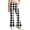 Black, variant on Girls Checkered Flared Pants Fall Fashion Boho Casual Trousers Button Down Zip Up Wide Leg Pant with Pockets (5-6 Years, Gray)
