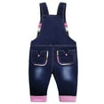 thumbnail image 2 of KIDSCOOL SPACE Baby Cotton 3D Cartoon Soft Knitted Jeans Overalls 18M, 2 of 6