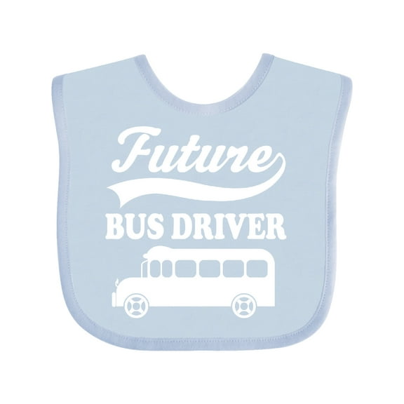 Inktastic Future Bus Driver Shirt Childs Occupation Boys or Girls Baby Bib