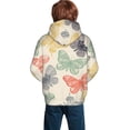thumbnail image 2 of KLL Unisex Kids Boys Girls Hooded Pocket Pullover Hoodies-Butterfly, 2 of 6
