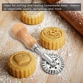 thumbnail image 3 of Juego de 2 sellos cortadores para hacer ravioles: cortadores de masa líderes y sellos de prensa con mango de madera para ravioles y pasta, 3 of 5