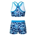 thumbnail image 2 of Zaldita Girl Swimsuit Two Piece Tankini Bathing Suit Summer Beach Rashguard Swimwear Crop Top Shorts Blue 8, 2 of 7