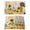 Off White, variant on Yellow Sunflowers Placemats Set of 4, Daisy Bees Elegant Farmhouse Floral Placemats for Dining Table, Place Mats for Kitchen Tabletop, Waterproof Wipeable Dining Table Mats Set