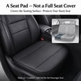 thumbnail image 6 of Floleo Sloped Car Seat Cushion 16.1x14.1 in with High Resilience Foam, Full Leather Breathable Driver Seat Pad for All Season Comfort and Support, 6 of 8