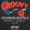 thumbnail image 2 of Mens T Shirts Ashs Groovy Chainsaw Rentals Evil Dead Movie Tee For Men Graphic Tees, 2 of 9