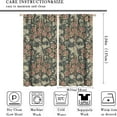 thumbnail image 2 of William Morris Floral Curtains, Watercolor Vintage Flower Art Style Room Windows Treatments for Bedroom Living Room, Boho Chic Green Floral Printed Drapes 2 Panel Sets,42x54 Inch, 2 of 6