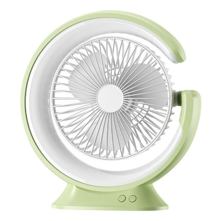 

Big G Desktop Rotatable Fan Fashion and Convenient Mute 3-speed Fan Night Light USB Charging Mini Fan Electronics Gadgets Gifts for Women Men