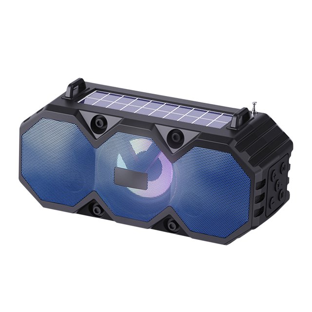 Portable Solar Bluetooth Speakers, Wireless Outdoor Speaker with