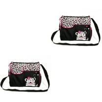 unbranded 2pcs Multi-functional Large Capacity Baby Diaper Nappy Changing Pad Travel Mummy Handbag Tote Bag Shoulder Bag Crossbody Messenger Bag (Pink)