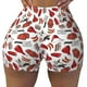 thumbnail image 2 of Fotbe Red Food Shorts Sin Costuras – Shorts Deportivos de Cintura Alta para Mujer, Elásticos para Gimnasio, Yoga, Running o Ciclismo-Large, 2 of 8