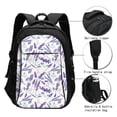 thumbnail image 3 of Balery Lavender Flowers Mochila con carga USB para hombre y mujer - Mochila impermeable y antirrobo para laptop con puerto USB para viajes, trabajo, 3 of 7