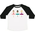thumbnail image 3 of Inktastic Little Ballerina Trio Girls Toddler T-Shirt, 3 of 5