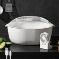 thumbnail image 1 of Defrosting Tray for Frozen Meat Fast Thawing Plate Board Meat Defroster with Draining Basket 360° Atomized Stereoscopic Defrosting Box USB Rechargeable Food Preservation and Thawing Mach, 1 of 11
