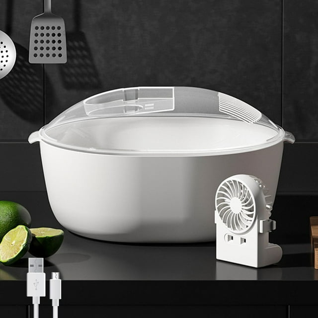 Defrosting Tray for Frozen Meat Fast Thawing Plate Board Meat Defroster with Draining Basket 360° Atomized Stereoscopic Defrosting Box USB Rechargeable Food Preservation and Thawing Mach