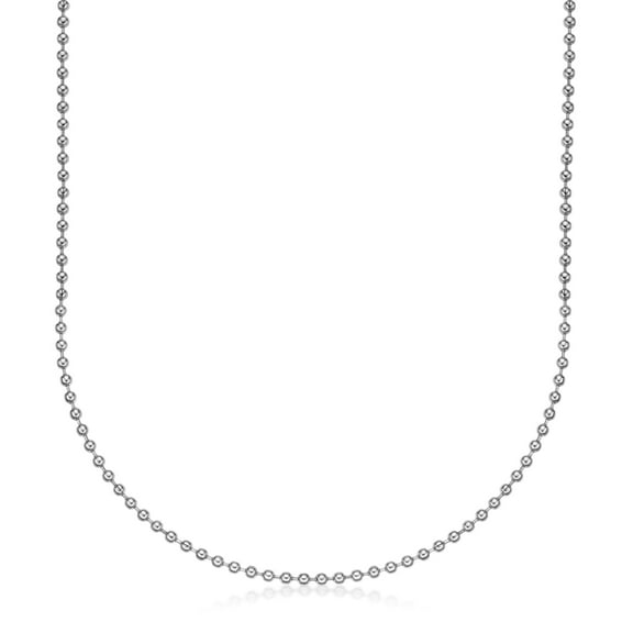 Lavari 24 Inch 2.3 mm Ball Chain Necklace in Stainless Steel