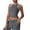 #0166-Dark Gray, variant on Pounoo Workout Tank Tops for Women Sleeveless High Neck Contrast Trim Cropped Yoga Training Casual Outings Tops Camis Blouses Gift