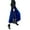 Blue S, variant on Women Midi Skirt Elastic High Waist Solid Color Loose Fit Long Skirt Pleated Velvet Autumn Winter Skirt