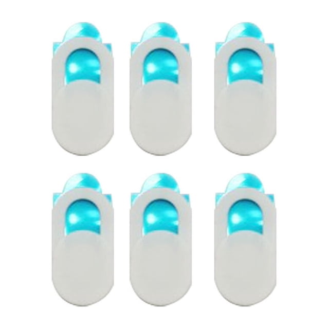 EeaseCA 6Pcs Metal Oval Shaped Webcam Cover Camera Slider Shutter Privacy Protect Sticker for Laptop Tablet Phone Shutter Sticker(White)
