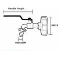 thumbnail image 2 of IBC Tank Tap 1000L with Dual Water Collection Adapter, 60mm (3/4, 2 of 5