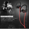 thumbnail image 4 of Auriculares Bluetooth QUANZHOUTIANDI deportivos Inalámbricos Impermeables Negro rojo, 4 of 4