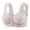 Gray, variant on Womens Front Close Bra Wire-Free Full Coverage, Post Surgical Recovery & Lounge Bra Seamless Comfort, Black Front Closure Bra,Size 46
