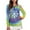 Snowflake Rainbow Tie Dye, variant on Yuyamidu Horse Golf Shirt for Women Fashion Golf Pullover Tennis Tops Lightweight Long Sleeve Zip Up Outfits for Sports Size M