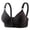 A-Black#99, variant on Floral Print Bras for Women Plus Size Front Closure Seamless Bra Adjustable Spaghetti Strap Post Surgery Bras Comfy Wireless Bralettes Beige 38